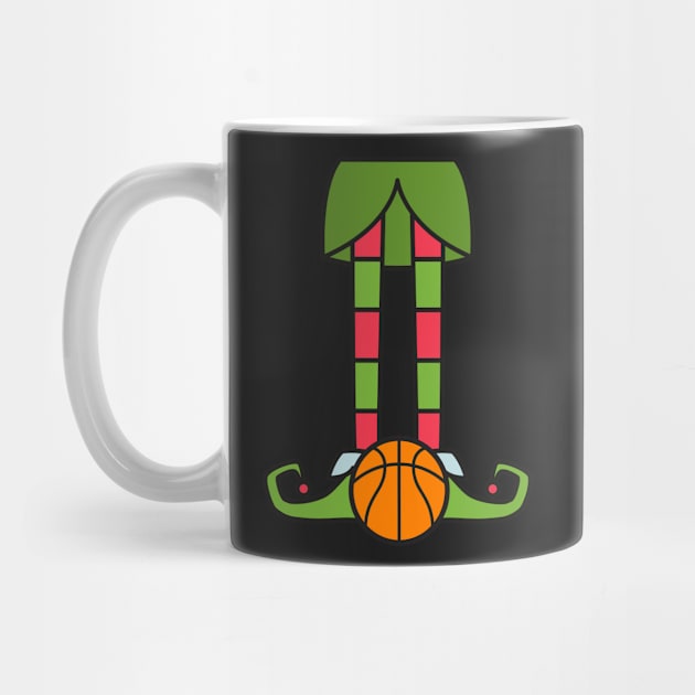 Basketball Christmas Elf Xmas Gift by RJCatch